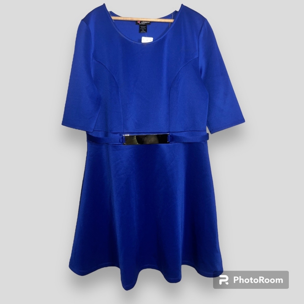 Royal Blue Delirious Short Sleeve Dress
